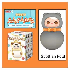 Pop Mart Pucky Roly-Poly Kitty Series Figurine - Scottish Fold